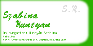 szabina muntyan business card